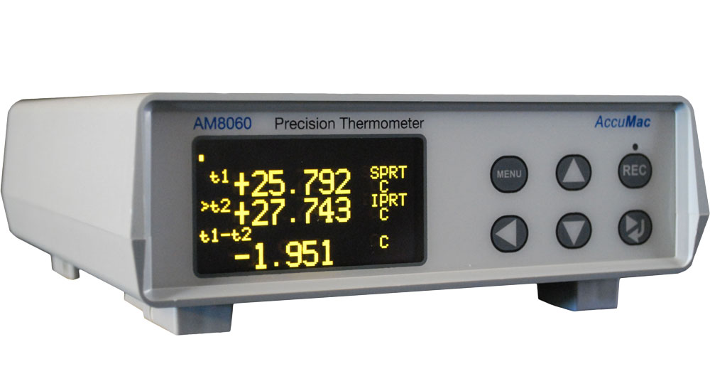 AM8060 thermomètre enregistreur de précision à 2 voies ohm/PT25/PT100/SPRT