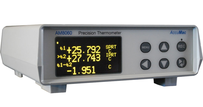 Thermomètre enregistreur à 2 voies ohm/PT25/PT100/SPRT