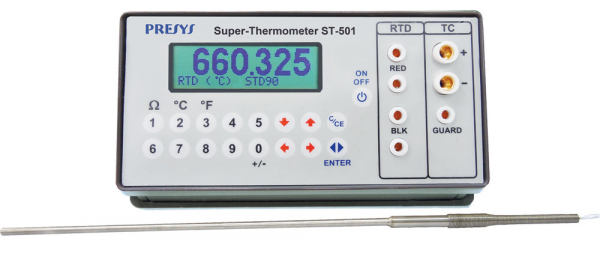 indicateur de température, étalon de précision, thermocouple, RTD