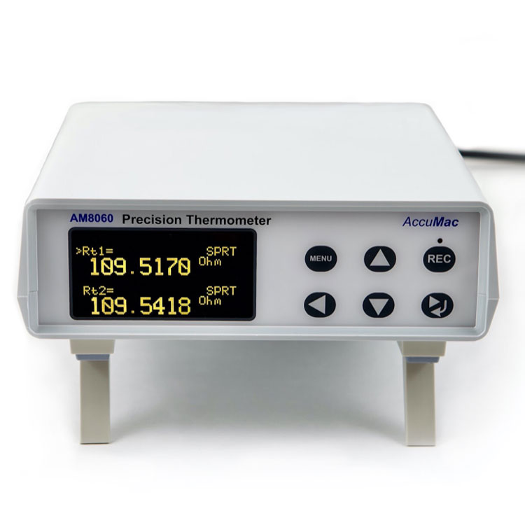 AM8060 thermomètre enregistreur de précision à 2 voies ohm/PT25/PT100/SPRT